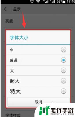 怎样把手机字体放大