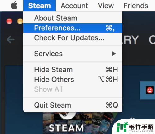 mac的steam怎么改语言