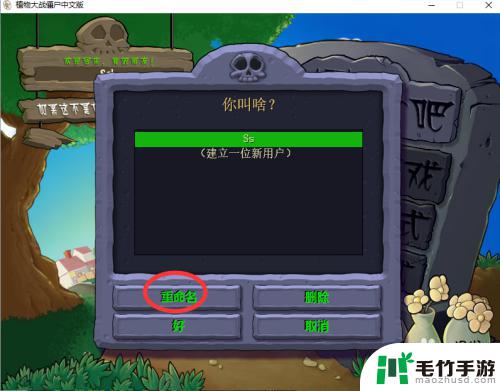平面僵尸大战怎么改名字