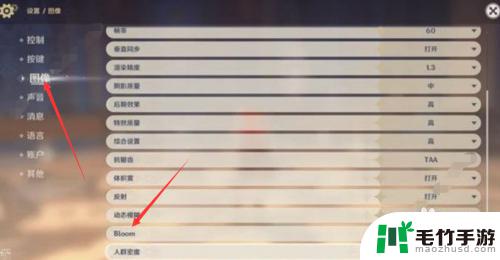原神图像设置中bloom是什么